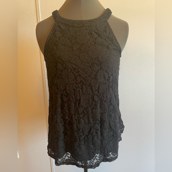 Torrid Lace Halter Top with Keyhole Back - Picture 2 of 5